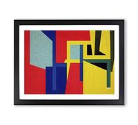 Lively Abstract Art Framed Print | A3 Black Framed Wall Art | Ready to Hang | Abstract Fantasy Picture | Living Room Bedroom Lounge Office