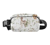 Lively Animals Green Waterproof Womens Fanny Packs Hip Bag Belt Purse Fashion Waist Purse for Women, Lively Animals green, 8 x 5.3 x 2.3 inch, Funny Cute, Lively Animals Green, 8 x 5.3 x 2.3 inch