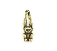 Lively Antique Style Brass Monkey Sculpture A Delightful Addition to Your Home or Workspace Decor