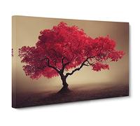Lively Apple Tree Canvas Wall Art Print Ready to Hang, Framed Picture for Living Room Bedroom Home Office Décor, 30x20 Inch (76x50 cm)