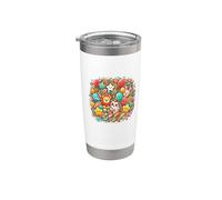 Lively Cartoon with Fun Elements Original Graphic Artwork Stainless Steel Insulated Tumbler