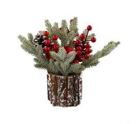 Lively Decor Element Celebrate the Festivities with a Delightful 25CM Simulation Christmas Tree (A)