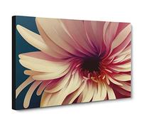 Lively Flower Canvas Print | Gallery Wrapped 30mm Frame Wall Art | 30x20 inches | Ready to Hang | Contemporary Floral Picture | Living Room Bedroom Lounge Office