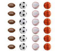 Lively Joy Globes, Tiny Polymer Rebound , Pocket Size Pieces with Tactile, Flexible Latex Relief Rounds, Carnival Prize with Neon Swirl, Plaything Set for Camping Parties