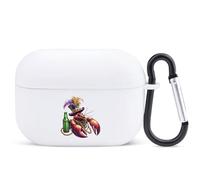 Lively Lobster Celebration Compatible with Airpod Pro Case TPU Scratch-Resistant Drop-Proof Protective Cover with Keychain