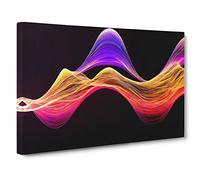 Lively Modern Abstract Canvas Wall Art Print Ready to Hang, Framed Picture for Living Room Bedroom Home Office Décor, 30x20 Inch (76x50 cm)