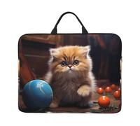 Lively Persian Cat Printed Laptop Sleeve - (16.5 x 12.2 inches) Shockproof Portable Laptop Sleeve