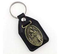 LivelyBuy Saint Christopher Keychain Holy Patron of Motorists, Drivers and Travelers Religious Keyring