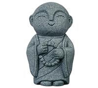 livelyfish Mini Monk Statue Japanese Buddha Figurine Feng Shui Praying Monk Statues Sandstone Sculptures for Fish Tank Aquarium Home Decoration, 8