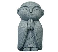 livelyfish Mini Monk Statue Japanese Buddha Figurine Feng Shui Praying Monk Statues Sandstone Sculptures for Fish Tank Aquarium Home Decoration, 10