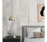 Livelynine 40 cm x 10 m, Adhesive Film, Concrete Look, Light Grey Wallpaper, Vintage, Self-Adhesive for Kitchen Back Wall, Bathroom, Bedroom, Living Room, Washable Furniture Film, Concrete Look for