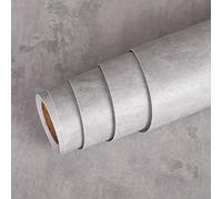 Livelynine 40CM X 5M Concrete Vinyl Countertop Contact Paper Waterproof Texture Stained Concrete Wallpaper for Bathroom Walls Floor Kitchen Countertops Peel and Stick Counter top Covers Desk Wrap