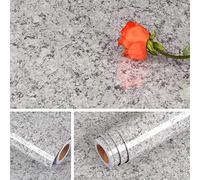 Livelynine 40CM X 5M Gray Granite Contact Paper for Countertops Waterproof Wallpaper Peel and Stick Vinyl Countertop Adhesive Film Laminate for Kitchen Counter Top Desk Table Cover Sticker