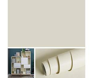 Livelynine 40CMx5M Removable Beige Contact Paper for Cabinets Self Adhesive Vinyl Wallpaper Peel and Stick Countertop Covers Stick On Wall Paper Decorations for Living Room Bedroom Wall Decorations