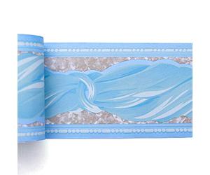Livelynine Blue Wallpaper Border Peel and Stick Bow-Knot Wall Border for Kids Bedroom Bathroom Self Adhesive Wallpaper Borders for Teen Girls Boys Room Prepasted Bulletin Board Boarders 4inx32.8ft
