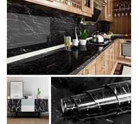 Livelynine Contact Paper Self Adhesive Vinyl Wrap Kitchen Worktop Covering Marble Wallpaper for Kitchen Cupboards Marble Sticky Back Plastic Roll Waterproof Wallpaper for Bathroom Counter Top 40CMx2M
