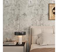 Livelynine Light Grey Concrete Effect Wallpaper Self Adhesive Kitchen Worktop Vinyl Covering Concrete Grey Stick on Wall Paper for Bedroom Bathroom Waterpoof Vinyl Wrap for Kitchen Cupboards 40CMx2M
