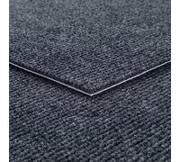 Livelynine Self Adhesive Carpet Tiles Heavy Duty 16 Tiles Dark Grey Carpet Tiles 30x30CM Square Carpet Floor Tiles Anti-Slip Floor Covering for Home Office Apartment Washable Commercial Carpet Tiles
