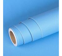 Livelynine Sky Blue Wallpaper for Boys Bedroom - Teenager Duck Egg Peel and Stick Wallpaper - Duck Egg Blue Vinyl Wrap Roll for Furniture & Kitchen Cupboards - 40CM X 2M