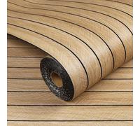 Livelynine Stick on Wall Panels Brown Wood 3D Effect Wall Panel Self Adhesive Herringbone Natural Wood Panels for Walls Walnut Bedroom Hallway Office Decor Peel and Stick Slat Wooden Panelling 30CMx5M