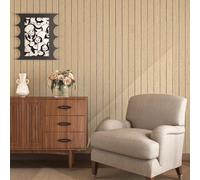 Livelynine Thick 3D Brown Wood Panel Wallpaper Self Adhesive Wall Panels for Bedroom Hallway Interior Walls 90CMx5M Natural Oak Wood Effect Wallpaper Living Room Office Decor Wooden Panels for Walls