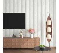 Livelynine Thick Wood Effect Wallpaper Paste the Wall White Washed Wood Panel Wallpaper for Bedroom Living Room Office Decor 30CMx5M Light Wooden Wall Panels Peel and Stick Sticky Back Plastic Roll