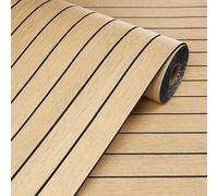 Livelynine Thick Wood Effect Wallpaper Peel and Stick Brown Wood Panel Wallpaper for Living Room Hallway Office Decor 30CMx5M Peel and Stick Wall Panels Natural Oak Look Slat Wooden Panelling Kitchen