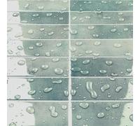 Livelynine Tile Stickers Green 3D Stick on Tiles Kitchen Waterproof Self Adhesive Wall Tiles Bathroom Sage Green 30x30CM Sticky Tile Sticker Sheet for Kitchen Splashback Fireplace Surround, 4 Sheets