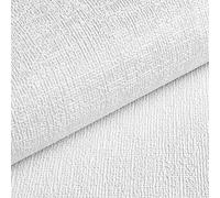 Livelynine White Wallpaper Self Adhesive 45CMx7M Textured Wallpaper for Bedroom Peel and Stick Embossed Wall Paper White Stick on Wall Paper Thick for Rooms Bad Walls Kids Room Waterproof