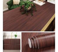 Livelynine Wood Effect Wallpaper Brown Contact Paper Self Adhesive Kitchen Vinyl Wrap for Worktop Covering Kitchen Cupboards Vinyl Cabinet Cover Waterproof Wood Effect Sticky Back Plastic Roll 40CMx2M