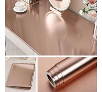 Livelynine Worktop Vinyl Covering Pink Rose Gold Oil Proof Sticky Back Plastic Roll for Kitchen Counter Splashback 40CMx10M Heat Resistant Vinyl Wrap for Kitchen Cupboards Drawer Fridge Stickers Table