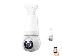 Livelyto Bulb Camera, Livelyto 4mp Light Bulb Security Camera,5g&2.4ghz Wireless Outdoor Indoor Cameras With Night Vision,Smart Porch Lights,Motion Detection,App Control (with memory card(32GB))