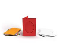 LiveMoor Aperture Cards - Make Your Own (Mini Oval Aperture Card Assorted 2 Fold (10))