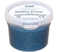 LiveMoor Glitter Gel Paint - 100ml Pots (Blue)