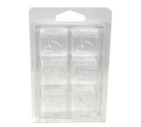 LiveMoor Wax Melt Clamshells/Packaging - Packs of 10 (6 Cell Unicorn Clamshell (LM-0100))