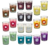 LIVEN Scented Candles, Jasmine, Rose, Vanilla, Bergamot, fig, Lavender, Lemon, Spring,Strawberry, Rosemary, Aromatherapy Candles,Soy Wax Glass Jar Candle - 20 Pack