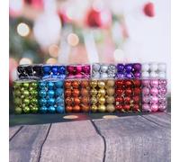 Liven Up Your Festivities with a Set of 24 Shatterproof Xmas Ornaments for Home Decor (Lake blue)