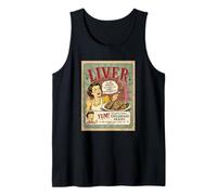 Liver and Onions Gross Foods Retro Advertisement Parody Tank Top