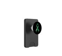 Liver Cancer Awareness Ribbon Kelly Green Fighter Chemo PopSockets PopWallet for MagSafe