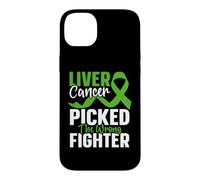 Liver Cancer Picked The Wrong Fighter Liver Cancer Awareness Case for iPhone 14 Plus
