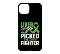 Liver Cancer Picked The Wrong Fighter Liver Cancer Awareness Case for iPhone 15 Plus