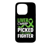 Liver Cancer Picked The Wrong Fighter Liver Cancer Awareness Case for iPhone 15 Pro