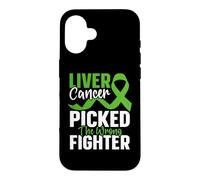 Liver Cancer Picked The Wrong Fighter Liver Cancer Awareness Case for iPhone 16