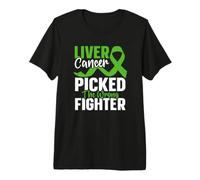 Liver Cancer Picked The Wrong Fighter Liver Cancer Awareness Premium T-Shirt