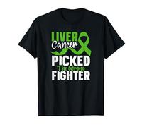 Liver Cancer Picked The Wrong Fighter Liver Cancer Awareness Value Graphic T-Shirt