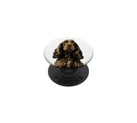 Liver Cocker Spaniel Dog Illustration PopSockets Adhesive PopGrip