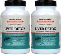 Liver Detox and Repair - 1400mg Complex | High Strength with 20 Effective Ingredients | Boosted with Dandelion, Turmeric, Amino Acids, Vitamins and More | 120 Capsules - 60 Day Supply (Pack of 2)