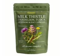 Liver Detox and Repair Supplement with Milk Thistle High Strength with Dandelion Root, Tudca, Artichoke & NAC Supplement | 60 Capsules | Made in UK by Roundway Supplements