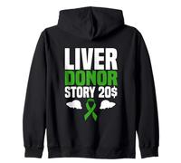 Liver Donor Story 20$ Bold Statement Zip Hoodie