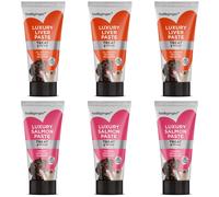 Liver Paste & Salmon Paste Tubes for Dogs and Cats 75g [Pack of 6] Gra